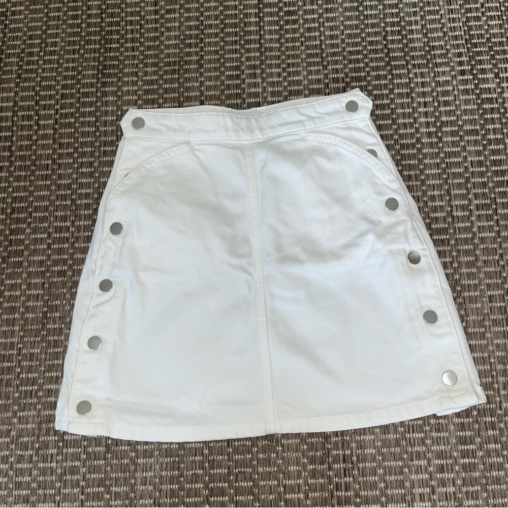 & Other Stories White Mini Pencil Skirt